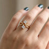 Princess Cut Lab Grown Diamond Ring-18KT Yellow Gold