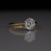 Portuguese Cut Lab Grown Diamond Engagement Ring in Gold | Solitaire Ring