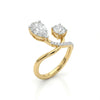 Fancy Lab Grown Diamond Ring-18KT Gold