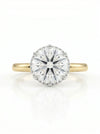 2.83 carat IGI Certified Solitaire Round Diamond Ring With Hidden Halo