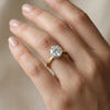 2.83 carat IGI Certified Solitaire Round Diamond Ring With Hidden Halo