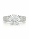 1.22 carat Solitaire Lab Grown Diamond Ring With Pave Setting