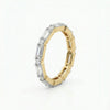 Elegant Lab Grown Diamond Eternity Band | Gold Setting with Baguette and Round Diamonds