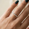 Elegant Lab Grown Diamond Eternity Band | Gold Setting with Baguette and Round Diamonds