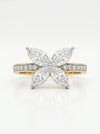 Flower Diamond Wedding Ring
