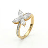 Flower Diamond Wedding Ring