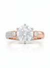 1.5 Carat Solitaire Lab Grown Diamond Ring in Rose Gold