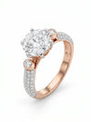 1.5 Carat Solitaire Lab Grown Diamond Ring in Rose Gold