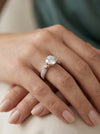 1.5 Carat Solitaire Lab Grown Diamond Ring in Rose Gold