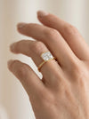 2 ct Solitaire Cushion Cut Lab Grown Diamond Ring