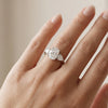Brilliant 6 Carat Oval Cut Lab Diamond Engagement Ring