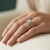 0.76 CT F VVS1 IGI Round Stone Engagement Diamond Ring