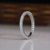 Diamond Eternity Band Ring – Lab Grown Round Cut Wedding Band in 18K Gold