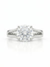 Round Shape Solitaire Lab Grown Diamond Ring