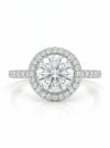1.42 Carat EF/VVS IGI Round, Halo Diamond Ring