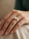 Classic Solitaire Round Shape Lab Made Diamond Ring