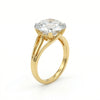 6.05 Carat Round Shape Lab Grown Engagement Diamond Ring