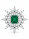 Emerald Lab Create Engagement Diamond Ring