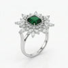 Emerald Lab Create Engagement Diamond Ring