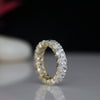 Oval Shape Lab Made Diamond Eternity Band Ring