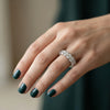 Oval Shape Lab Made Diamond Eternity Band Ring