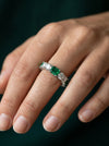 Fancy Lab Grown Diamond Ring-18KT Yellow Gold