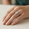 Marquise Shape Lab Grown Diamond Ring-18KT White Gold