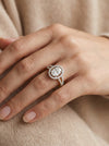 Shimmering Beauty Oval Engagement Lab Grown Diamond Ring