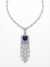 Beautiful Round Shaped Lab Grown Diamond Necklace Set