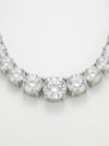 Round Cut Lab Grown Diamond Tennis Necklace For Her