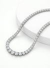 Round Cut Lab Grown Diamond Tennis Necklace For Her