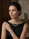 Round Cut Lab Grown Diamond Tennis Necklace For Her