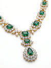 Majestic Emerald and Lab Grown Diamond Necklace
