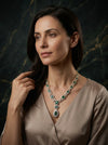 Majestic Emerald and Lab Grown Diamond Necklace