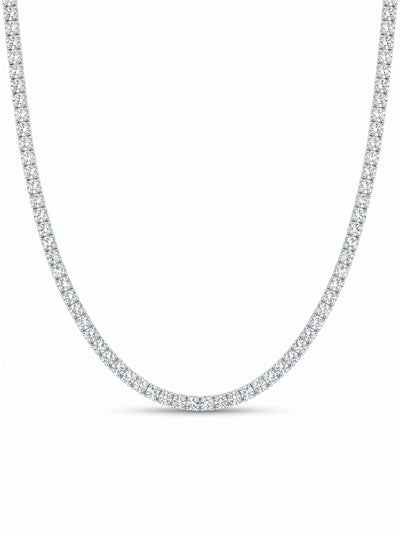 0.05 Carat Each Lab-Grown Diamond Tennis Necklace – Elegant Gold Design