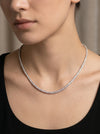 0.05 Carat Each Lab-Grown Diamond Tennis Necklace – Elegant Gold Design