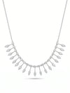 Lab grown diamond single line necklace