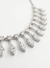 Lab grown diamond single line necklace