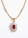 Fancy Lab Created Diamond Pendant With Out Chain
