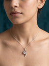 S Curve 1 ct Solitaire Lab Grown Diamond Pendant With Chain