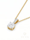 1.63 ct Solitaire Lab Grown Diamond Pendant Only