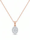 Oval Shape Lab Grown Diamond Only Pendant