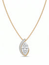 Marquise Cut Lab Diamond Pendant With Chain