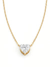 Flawless Sparkle Heart Shape Lab Grown diamond Chain Pendant