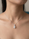 3.01 Carat IGI Certified Lab Create Solitaire Diamond Pendant With Chain
