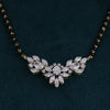 Floral Lab Grown Diamond Mangalsutra Pendant | 14kt Yellow Gold Jewelry