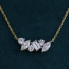 Luxury Multi Shape Lab Grown Diamond  Pendant 14kt Yellow Gold