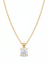 1.35 CT D VVS2 IGI Round Shape Solitaire Italian Style Lab Diamond Only Pendant