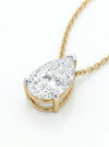 1.53 carat F VS1 IGI Pear Shape Diamond Pendant With Chain