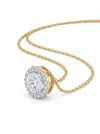 1.13 CT E VVS2 IGI Round Shape Lab Grown Diamond Pendant With chain
